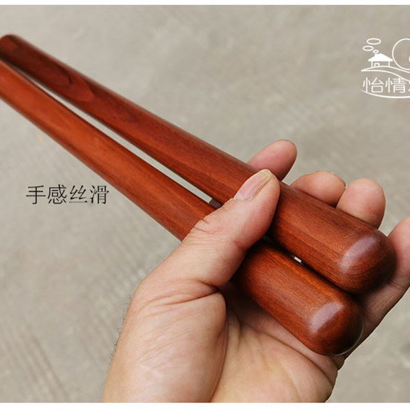 铁梨木鼓棒一对实木鼓槌敲打牛皮小堂鼓锤扁战京班板子鼓
