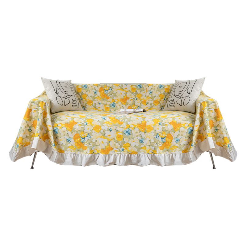 防抓全盖铺人沙发毯盖布巾沙发保护罩布艺田园防滑全包