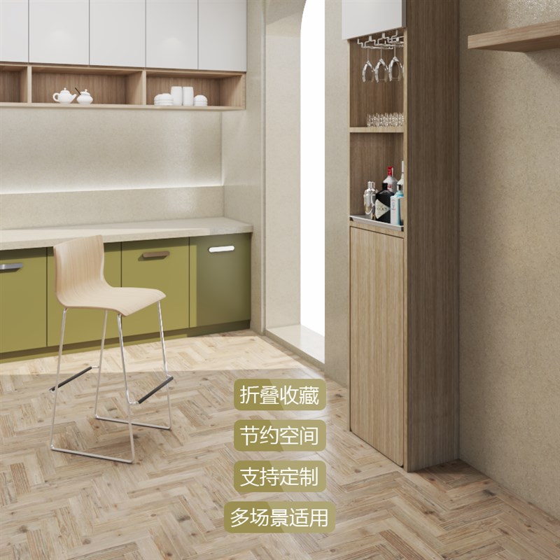 连柜餐桌书桌吧台折叠桌五金隐藏支架桌腿框架房车桌面支撑脚