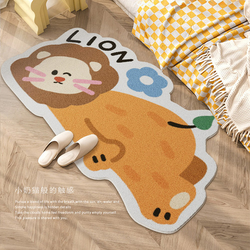 卡通卧室床边毯儿童房客厅沙发加厚毛绒地毯男孩女孩床下床前地垫