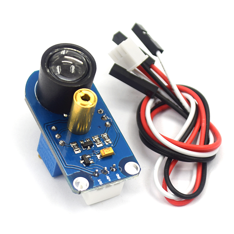 漫反射激光传感器寻迹模块避障距离黑白循线灰度检测识别比赛车用