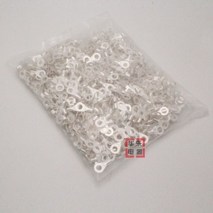 冷压端子OT5 只黄铜 O型圆形裸端头铜线鼻子镀银接线耳