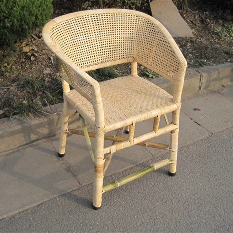 传统老式藤椅天然藤椅竹椅子老式手工靠背椅凉椅休闲椅老年人圈椅,住宅家具,圈椅,淘宝优惠券,粉丝福利购,淘宝优惠卷