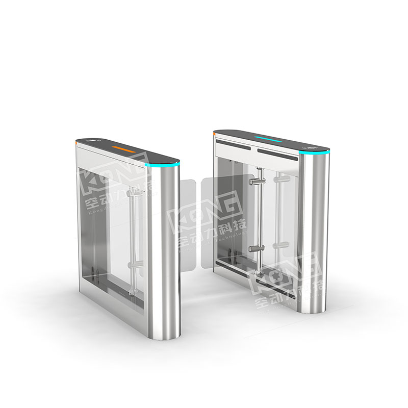 锈钢摆闸定制人行通机写字楼CBD大厦刷卡人脸识别访客门禁