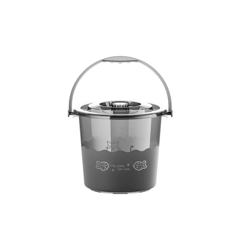 新款加厚小水桶带盖家用装水桶美术水桶儿童提小桶迷你塑料桶