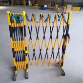 玻璃钢管式 环氧树脂绝缘伸缩围栏电力施工安全防护遮拦黄黑色细管