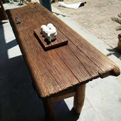 老榆木茶桌复古怀旧实木风化板旧木板茶台老门板茶几餐桌吧台