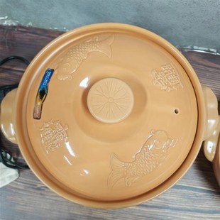 千岛湖鱼头砂锅耐高温干烧鱼头煲汤煲明火电陶炉商用酒店砂锅炖锅