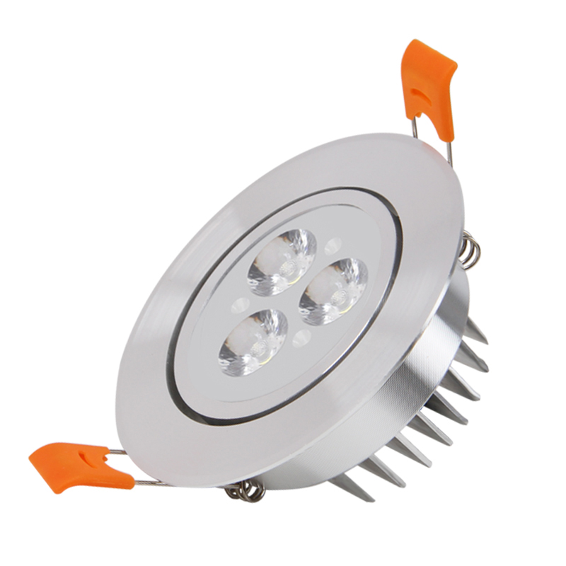 射灯led天花灯孔.5嵌入式w客厅5W家用黑色猫牛眼灯三色洞灯