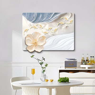 九鱼图电表箱装饰画级感遮挡配电箱电闸盒挂画现代壁画