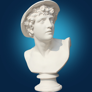 麦丘利石头像麦丘利石像装饰画室学校教具雕塑素描石像