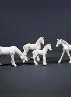 白马 造景花园盆景微景观苔藓绿植假山奇石摆件中式家居工艺品