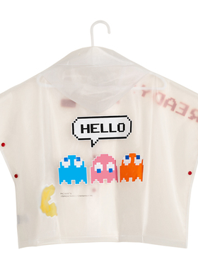 joon加儿童雨衣宝宝男女幼儿园岁吃豆防水斗篷雨披