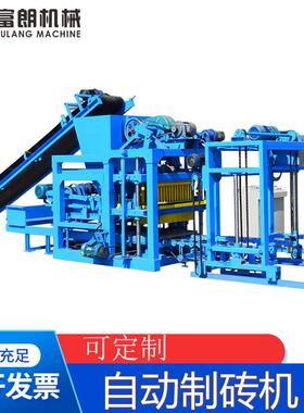 出口标准QTF4-25全自动免烧制砖机沿彩砖空心砖标砖brickmachine