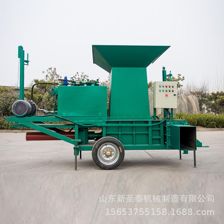 稻草秸秆压块装袋打包机秸秆全自动液压打包机