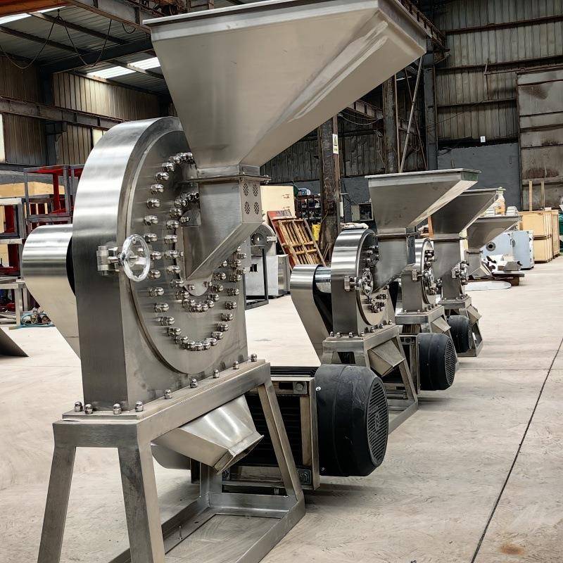 型号全304材质不锈钢齿盘粉碎机魔芋粉碎机虾皮香草齿盘粉碎机