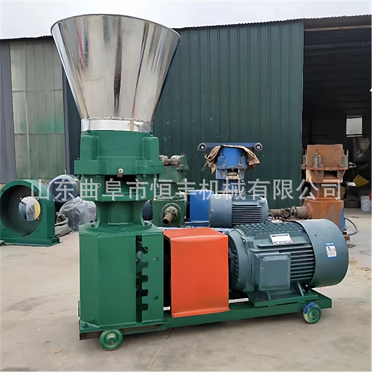 外贸CE羊兔鸡饲料颗粒机家用猪饲料颗粒机大型商用260型