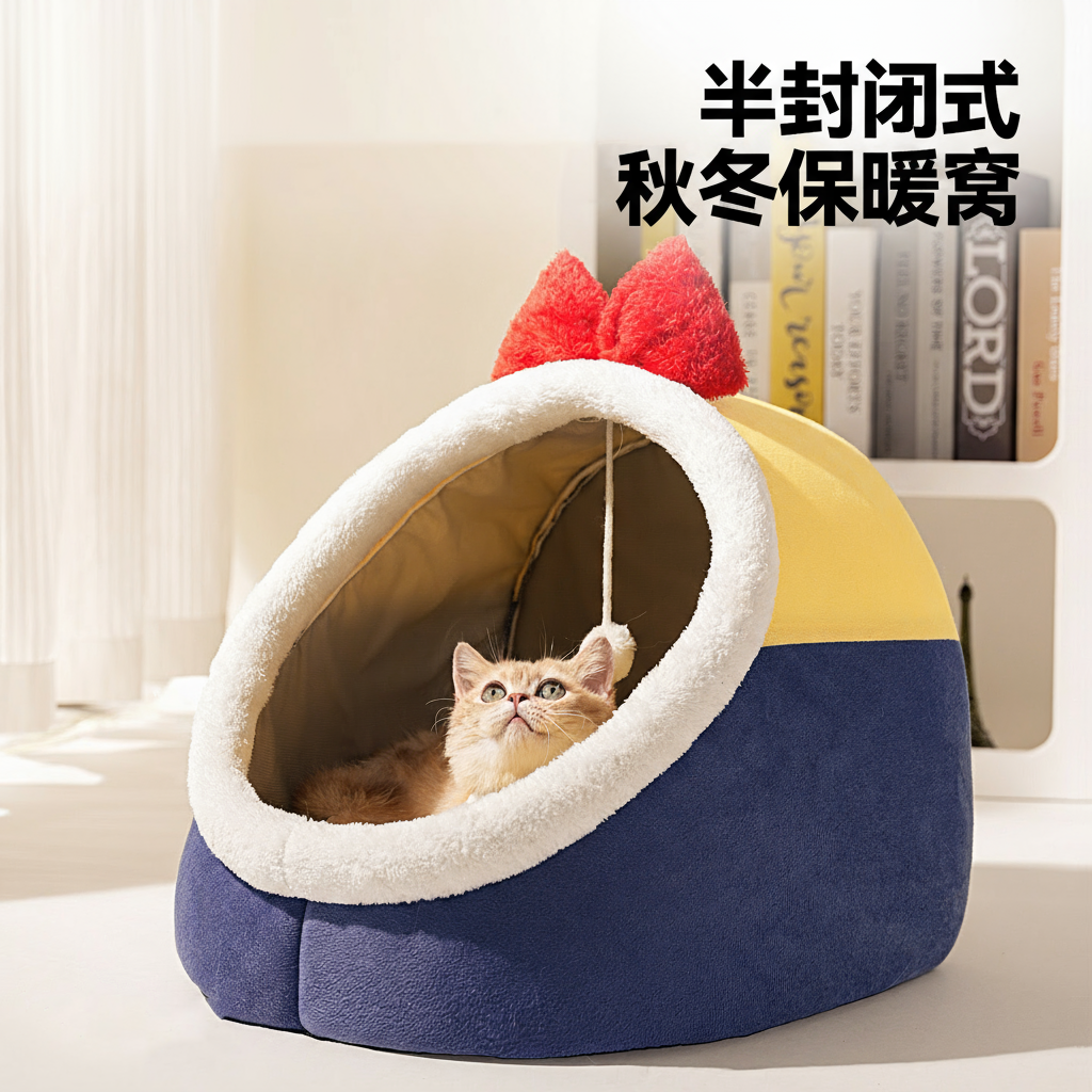 2025新升级/蝴蝶结猫窝