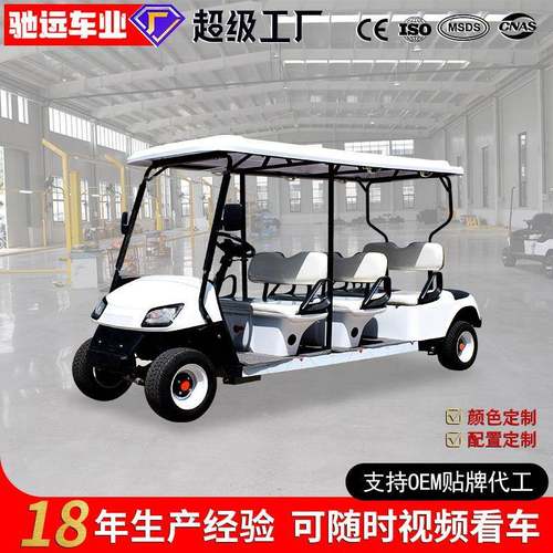 跨境外贸电动观光车民宿酒店四轮摆渡巡逻车别墅景区高尔夫球车