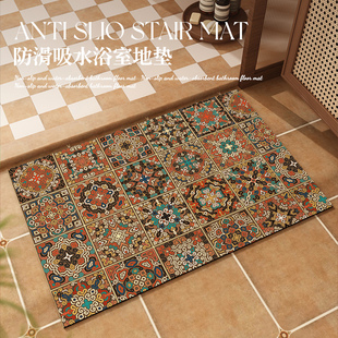 浴室门口专用地垫卫生间干湿分离硅藻泥吸水防滑脚垫速干耐脏免洗