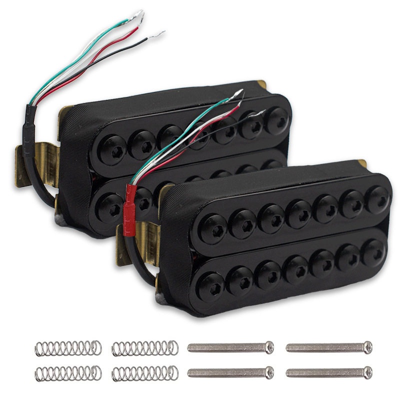 n 弦伞形电吉他线圈拾音器 块黑色无框拾音器