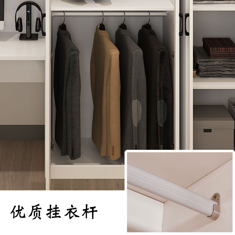 现代书架电脑桌衣柜家用笔记本台式桌写字桌书桌书柜一体