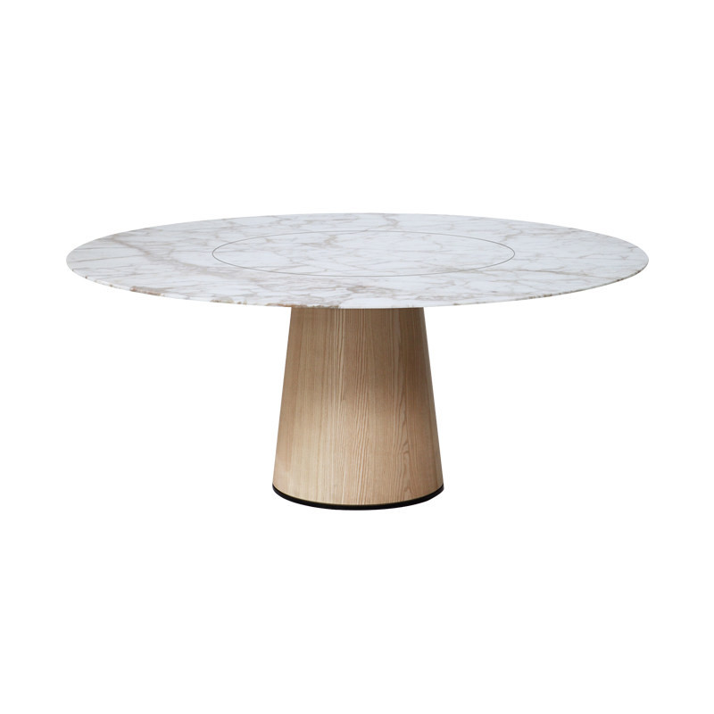 雅奢严选雪绿天然大理石圆餐桌椅现代家用带转盘饭桌子,住宅家具,大理石餐桌,淘宝优惠券,粉丝福利购,淘宝优惠卷