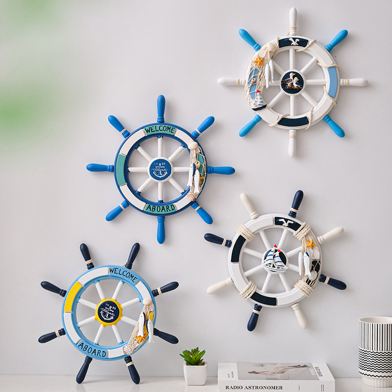 地中海船舵壁饰方向舵挂件方向盘领航舵儿童房装饰舵壁挂海洋挂饰,家居饰品,壁饰,淘宝优惠券,粉丝福利购,淘宝优惠卷