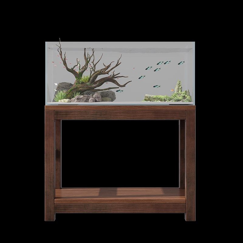 鱼缸架子实木鱼缸架专用架家y用溪流缸底座放置柜置物架承重底架