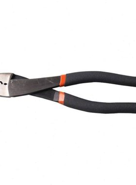 S035008 钢盾8寸双色麻柄压线钳冷压端子接线钳针形专用压接钳