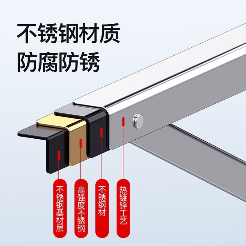 通用不锈钢空调外机支架大1匹大1.5匹2P匹3P空调加厚三角架托架