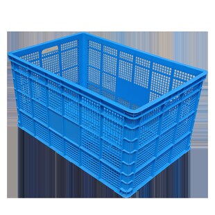 塑料筐长方形周转筐超大号快递装货商用蔬菜水果胶筐网格镂空框子