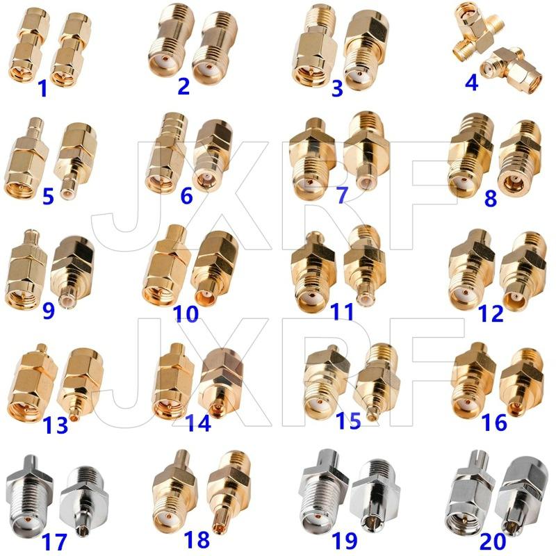 JXRF连接器同轴射频转接头SMA转SMA SMB MCX MMCX CRC9 TS9适配器