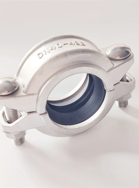 不锈钢拷贝林卡箍 304抱箍 316沟槽式消防水处理管道接头管卡