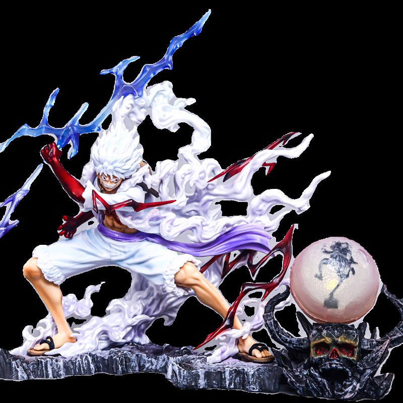 海贼王GK五档太阳神雷电尼卡形态路飞动漫手办摆件送男友生日礼物