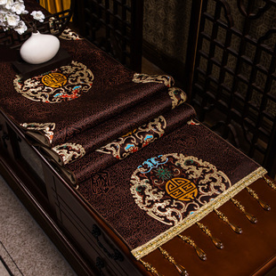 中式茶几桌垫电视柜桌布斗柜盖巾防尘台布长条桌旗布艺电视机柜布