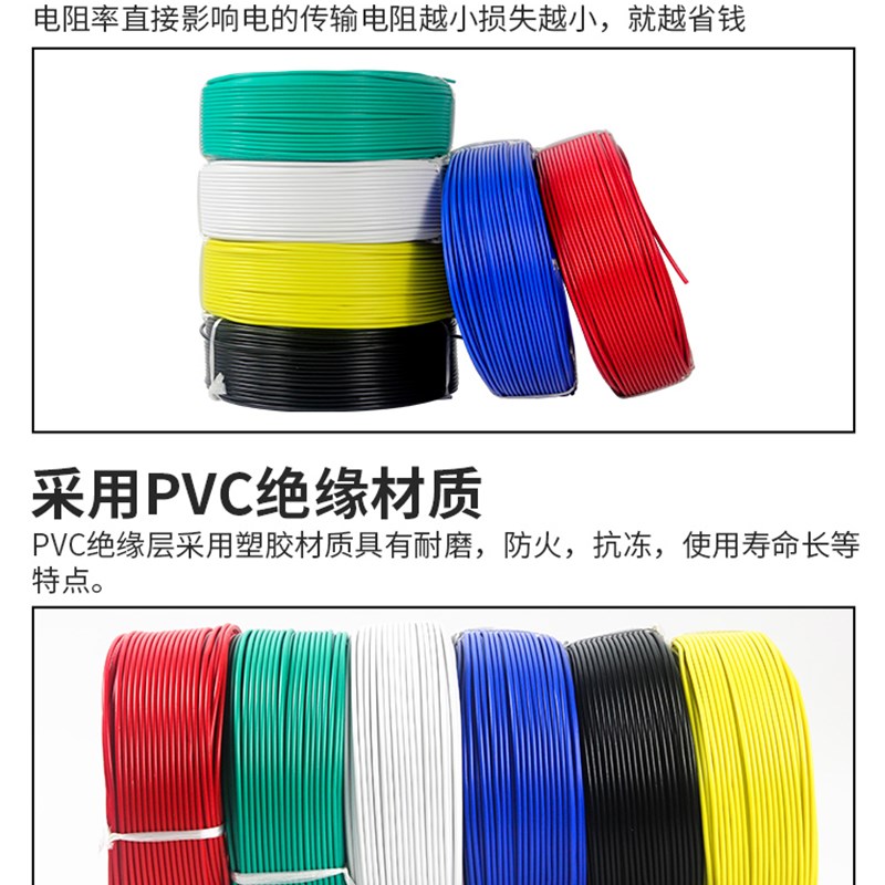 电子线075电路板单股电线03AV平方BV飞线1导线铜线05单芯硬