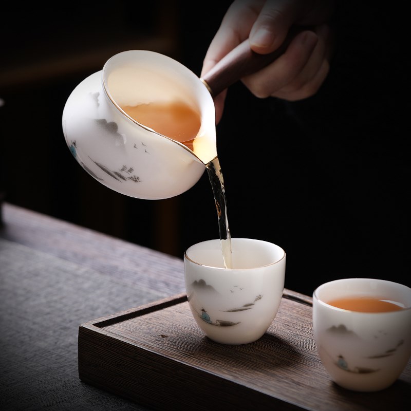 茶具套装功夫茶杯2024新款轻奢高档喝茶壶办公室会客用品大全盖碗