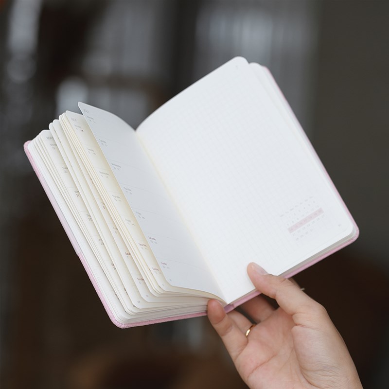 绒面A6日程本2025效率手册便携小巧周计划365天时间管理周记日程