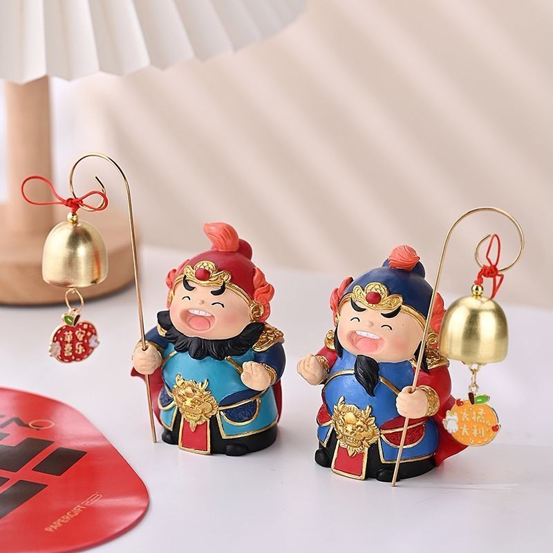 招财门神摆件大将赐福办图片