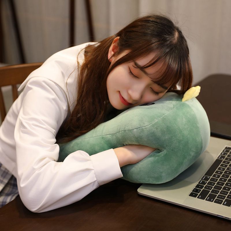 暖手抱枕小号毛绒可爱趴睡枕靠垫午睡枕头教室学生午休神器趴趴枕
