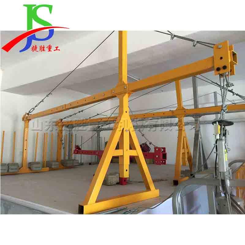 60kg外墙装修机械吊篮电动单柱双笼提升机高空工作升降起重机