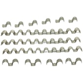 折断型骑马卡十位排卡水电线管卡扣喉箍抱箍加厚卡