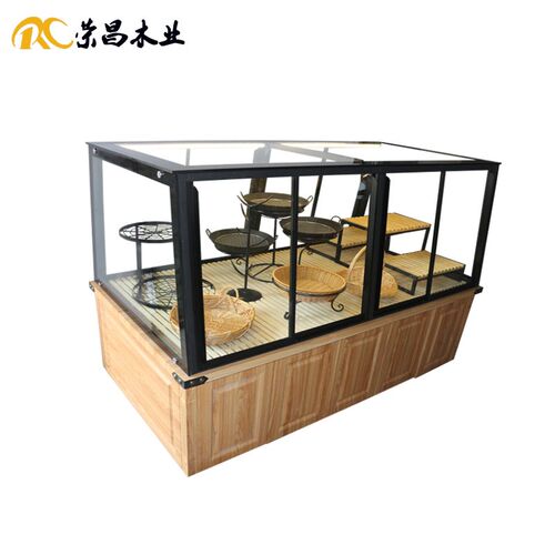 面包店展架中岛柜陈列道具房展示架烘焙店欧包展示筐