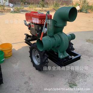 8寸抽水泵200MM口径大流量抽水机市政工程农田抽水器 柴油拖车款