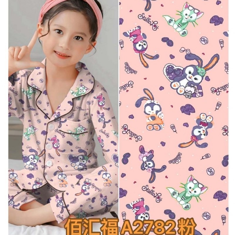 275-8新花色绵绸布料印花服装面料凉爽连衣裙清新条纹棉绸2024年