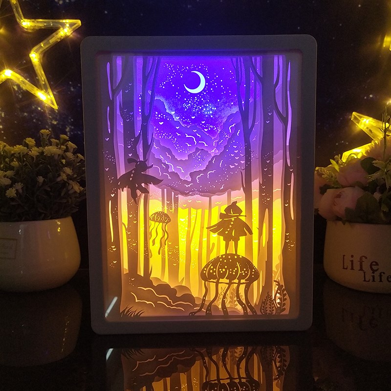 光遇纸雕灯DIY来图定生日礼物创意浪漫小夜灯情侣闺蜜