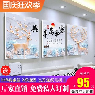 碳晶墙暖壁画 家用节能壁挂电暖画电热画 800W取暖器电暖器电热板