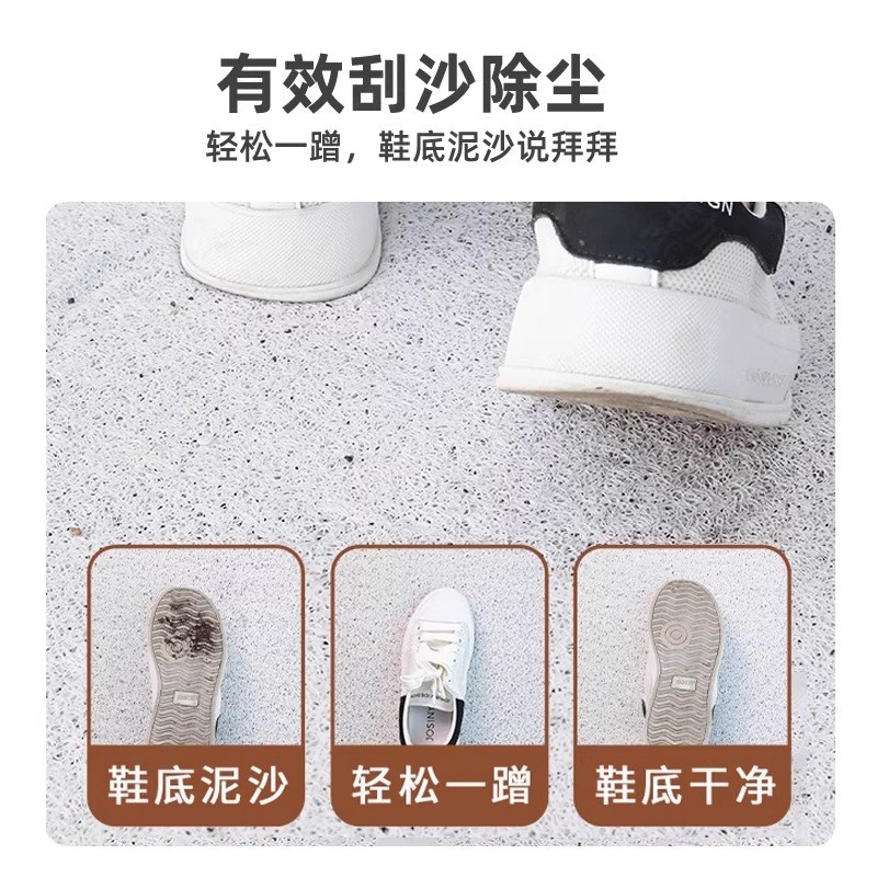 入户门门口地垫2025新款红色进门防滑耐脏脚垫家用新年丝圈可裁剪