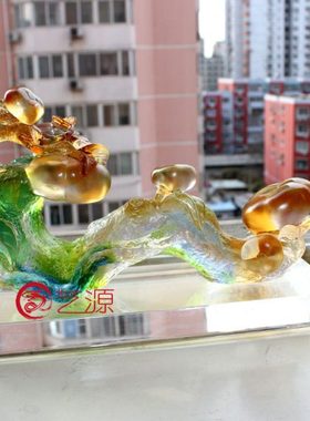 琉璃工艺品摆件万事如意创意家居饰品送客户朋友闺蜜结婚生日礼品